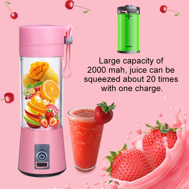 Batidora eléctrica portátil, batidora, botella Usb, Mini batidora de alimentos de frutas, Extractor, fabricante de alimentos, batidora, taza