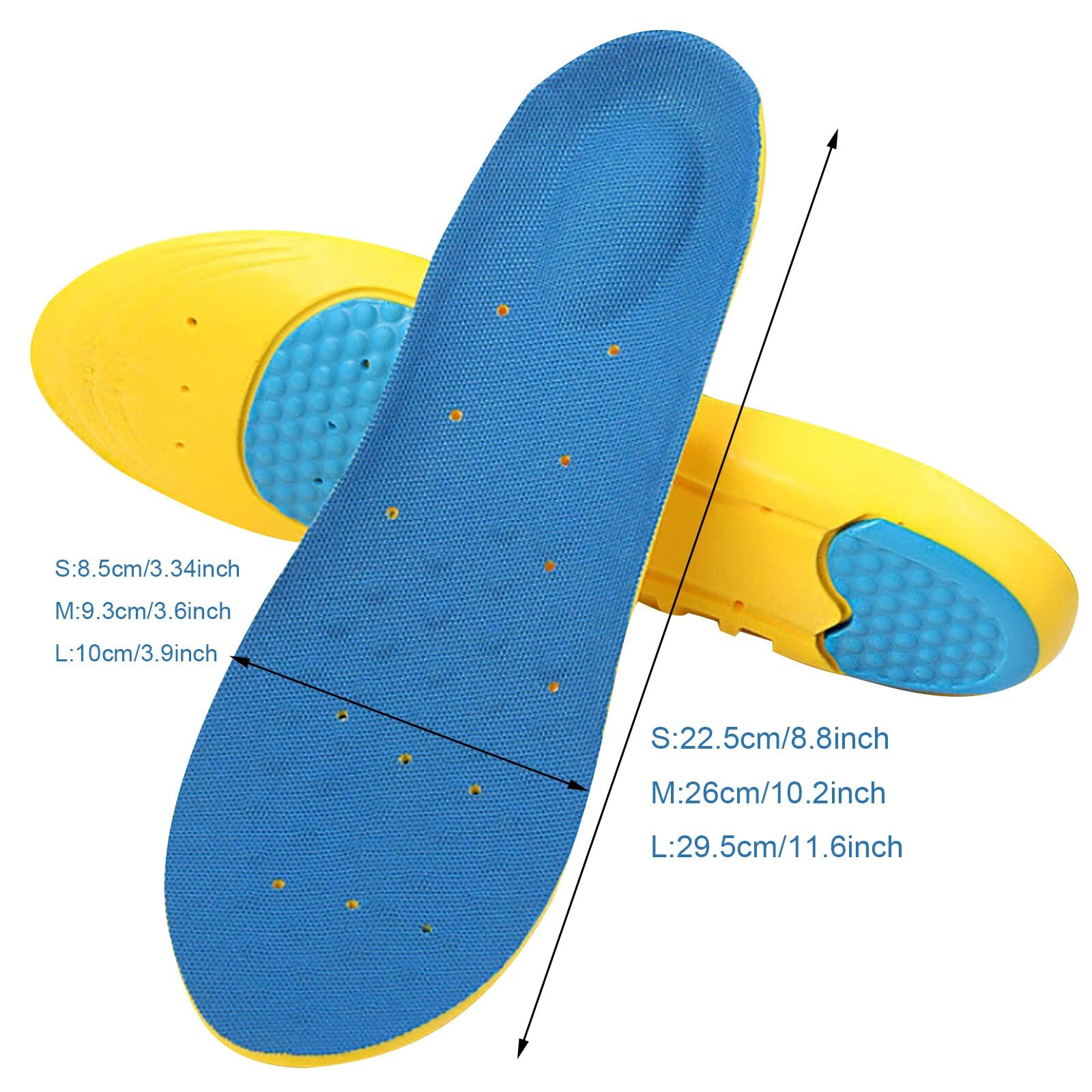 2 pezzi inserti per scarpe Unisex plantari sportivi plantari scarpe di supporto solette assorbimento degli urti soletta per scarpe da uomo da corsa per piedi