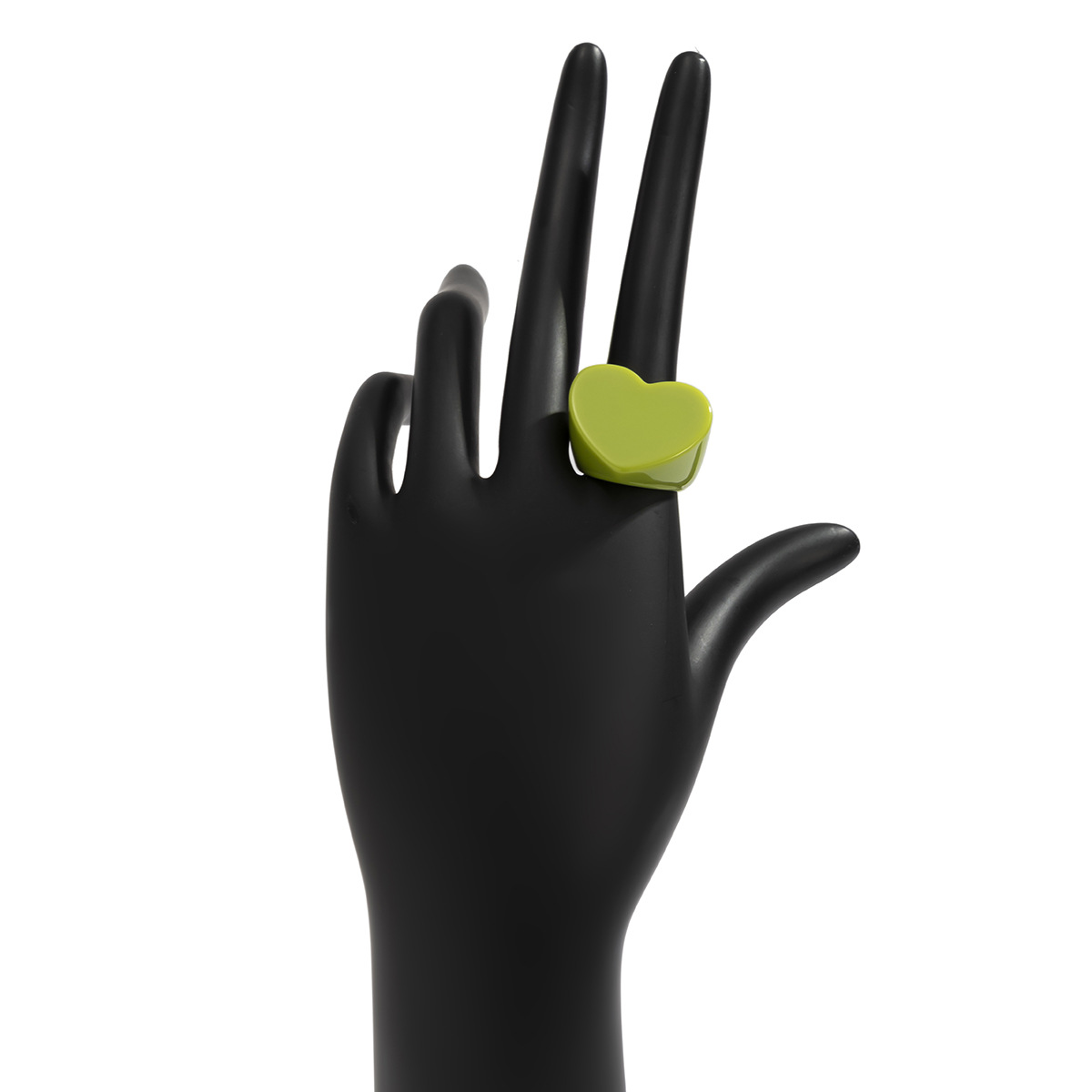 Acryl Hars Ringen Set Voor Vrouwen Meisjes Onregelmatige Marmer Patroon Kleurrijke Transparante Ring Ringen Sieraden: green