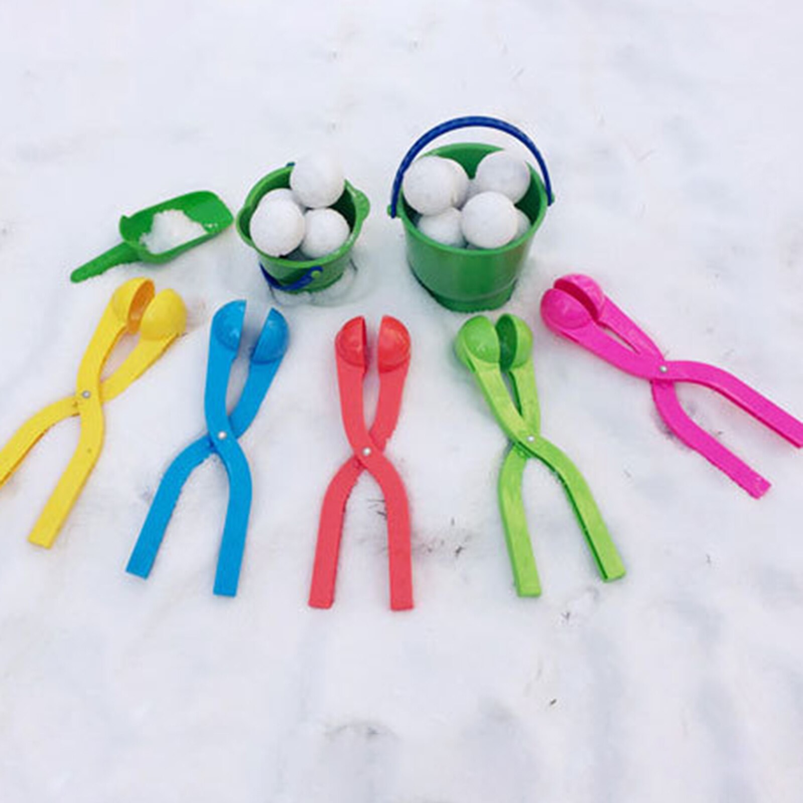 1pc Snowball Maker Tools Duck Shaped Snowman Shaped Heart Shaped Snow Maker Clip For Children Outdoor Winter Snow Mold Tools