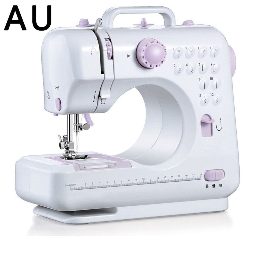 Practical Electric Sweing Tailor Small Household Electric Mini Multifunction Portable Sewing Machine: AU