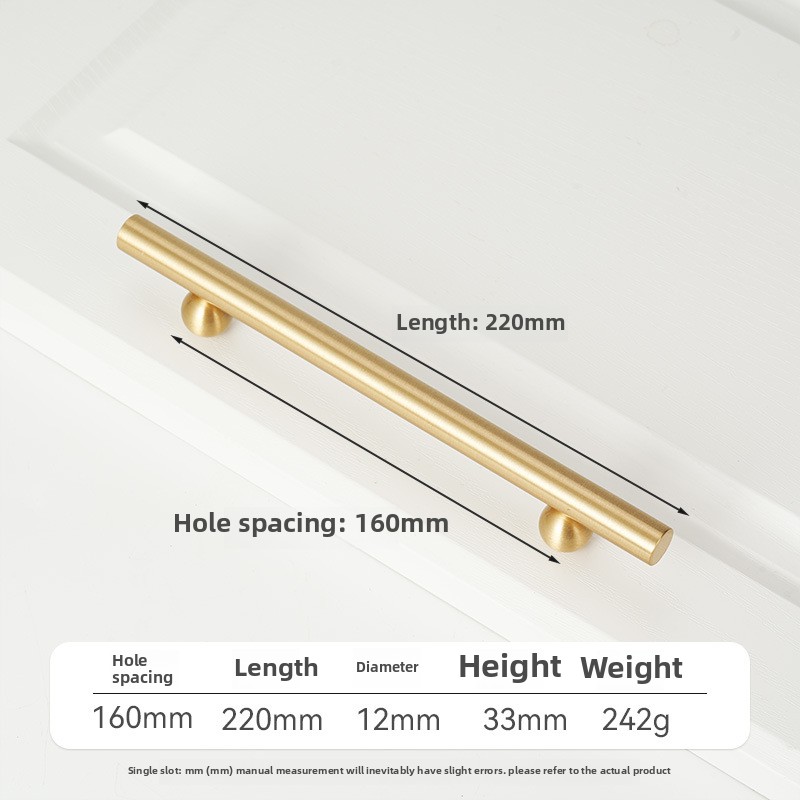 Cabinet Pulls Solid Brass French Surface Cabinet Drawer Handle Modern European Ball Base Long Handle: Orange