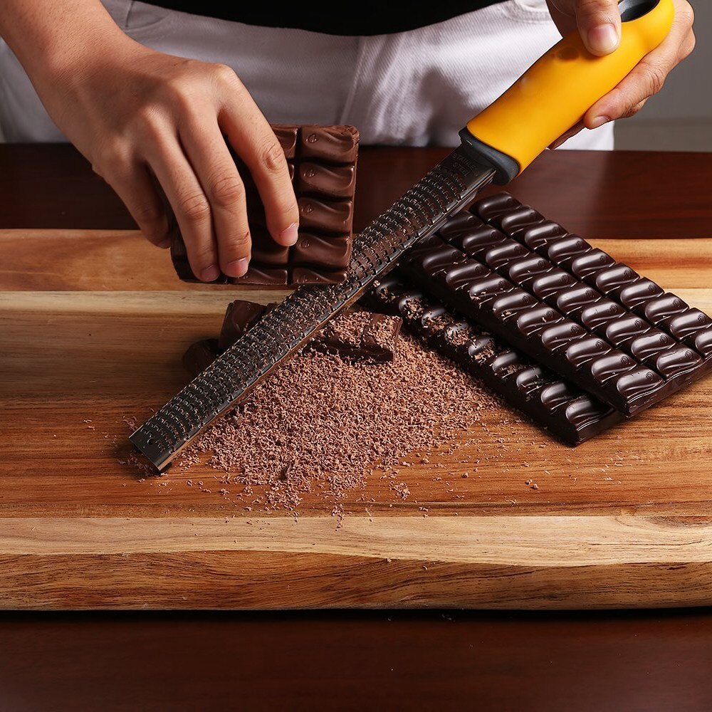 ALIM Pro Citrus Lemon Zester & Cheese Grater - Parmesan Cheese,Lemon,Ginger,Garlic,Nutmeg,Chocolate,Vegetables,Fruits - Ra