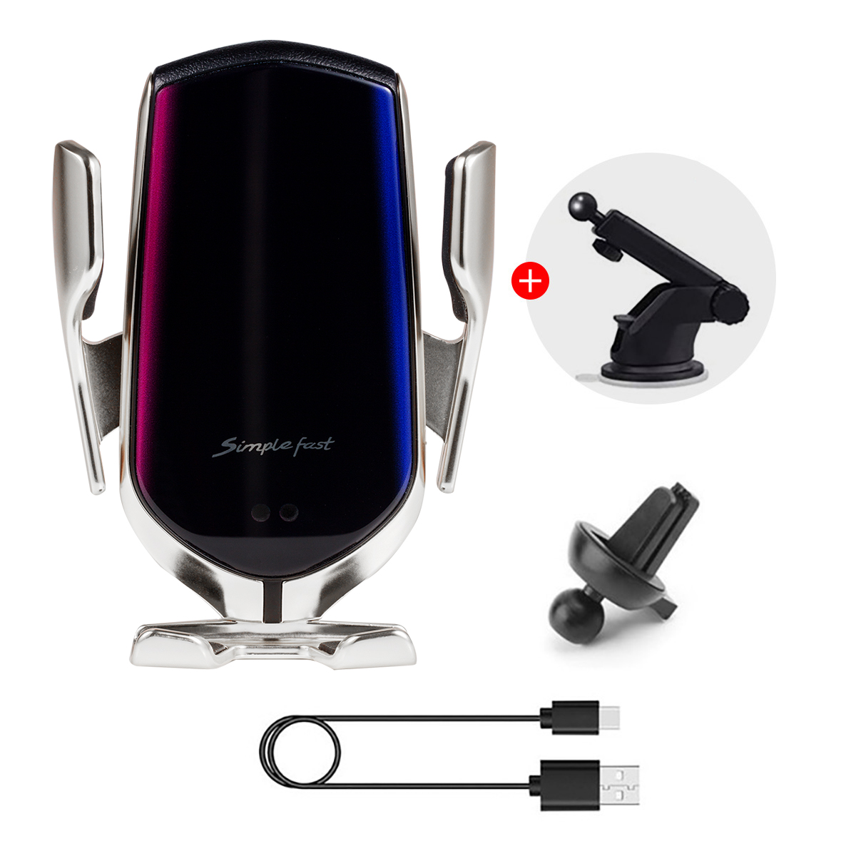 Automatische Spann Drahtlose Lade Auto Handy Halter für Auto Vents iPhone Xs Max XR Huawei Samsung Schnelle Lade