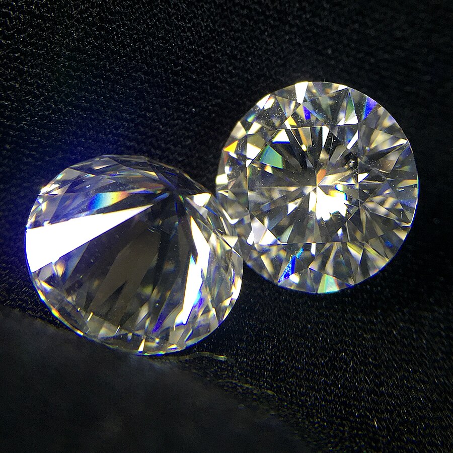 Piedra suelta de moissanita de corte excelente, corte brillante redondo de 1,0 CT quilate, 6,5mm EF, Similar a charles colcard