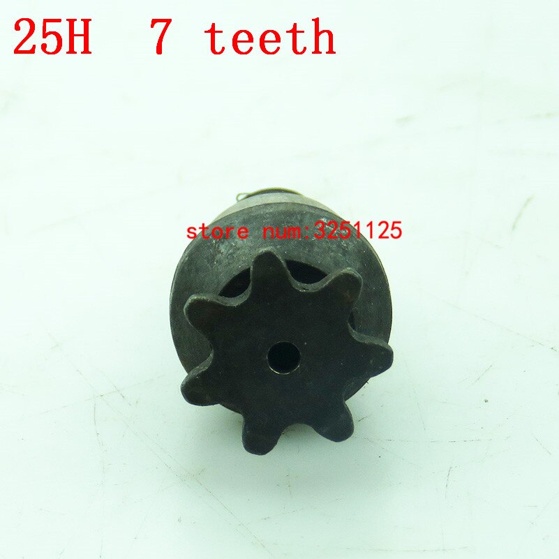 Tylna zębatka 25H 68T, łańcuch 25H 146 ogniw, 7 zębów zębatka robić elektrycznego trójkołowego mini moto motorynka ATV Quad: 25H 7 tooth pinion