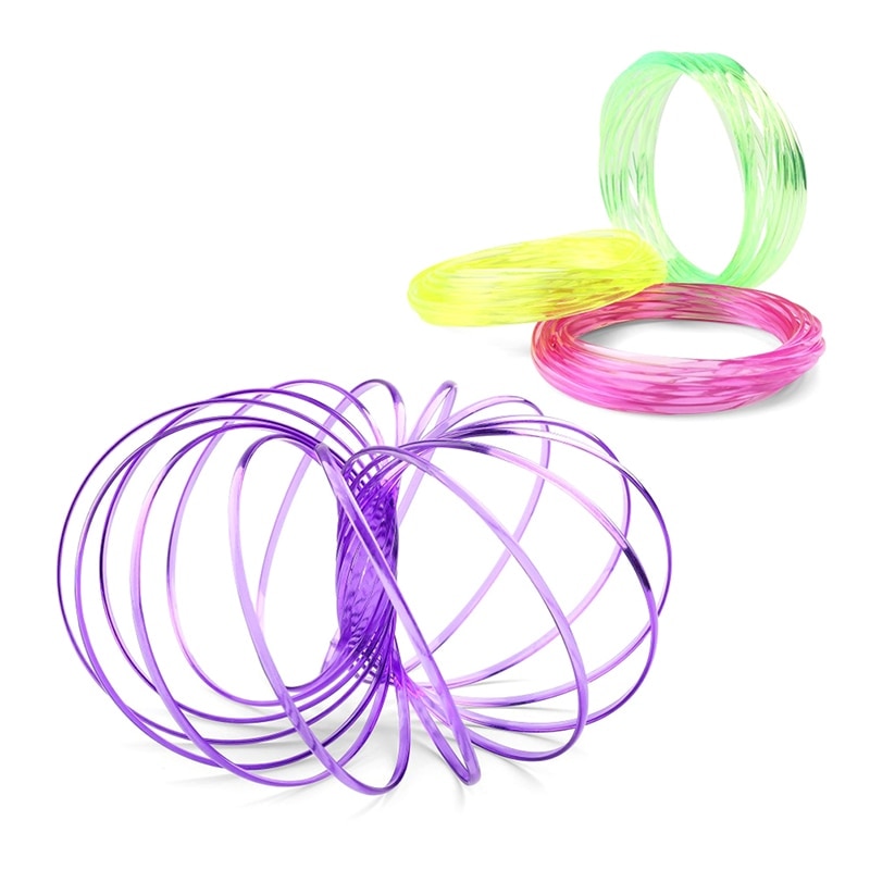 Excerise Interactive Fluid 3D Kinetic Bangle Plastic Toy Stress Relieve Decompression Magic Bracelet Flow Ring