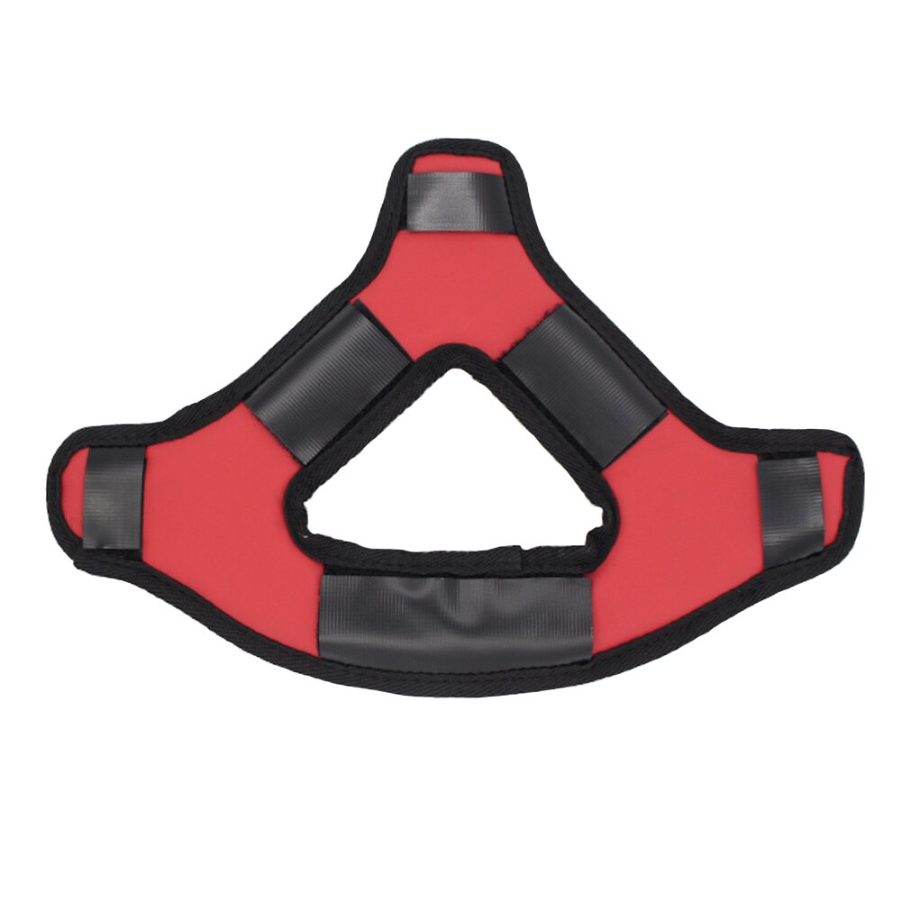 Fácil instalar couro do plutônio durável realidade virtual macio gravidade pressão equilíbrio cabeça cinta almofada para oculus quest vr fone de ouvido: Red