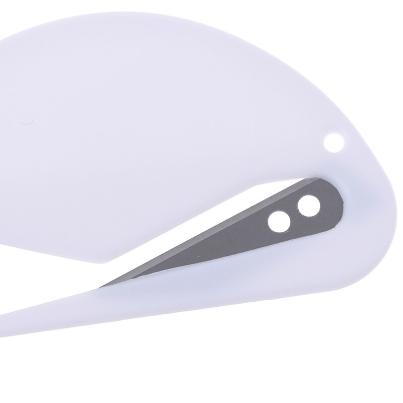 2Pcs / Lot Plastic Mini Letter Opener Mail Envelope Opener Safety Paper Guarded Cutter Blade Office Equipment