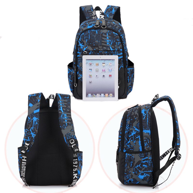 3 stück Rucksack Männer Rucksack Teenager Jungen Kinder Rucksack Wasserdicht Laptop Bagpack Rucksack Schulter Travel Pack Mochilas