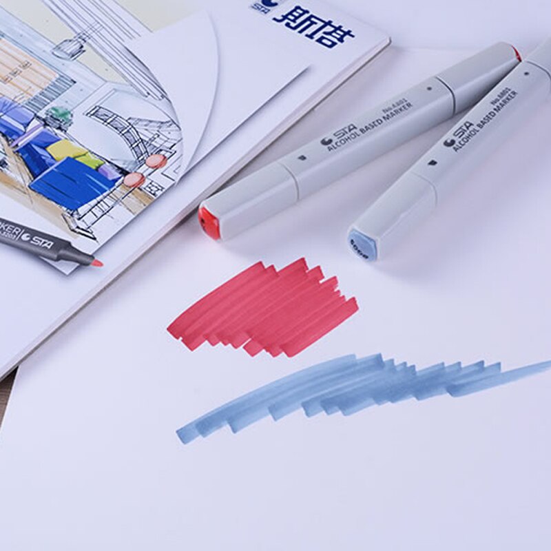 STA Marker Paper Pad Notebook For Markers Drawing Sketchpad For Sketching 30 Sheets A4 #0000