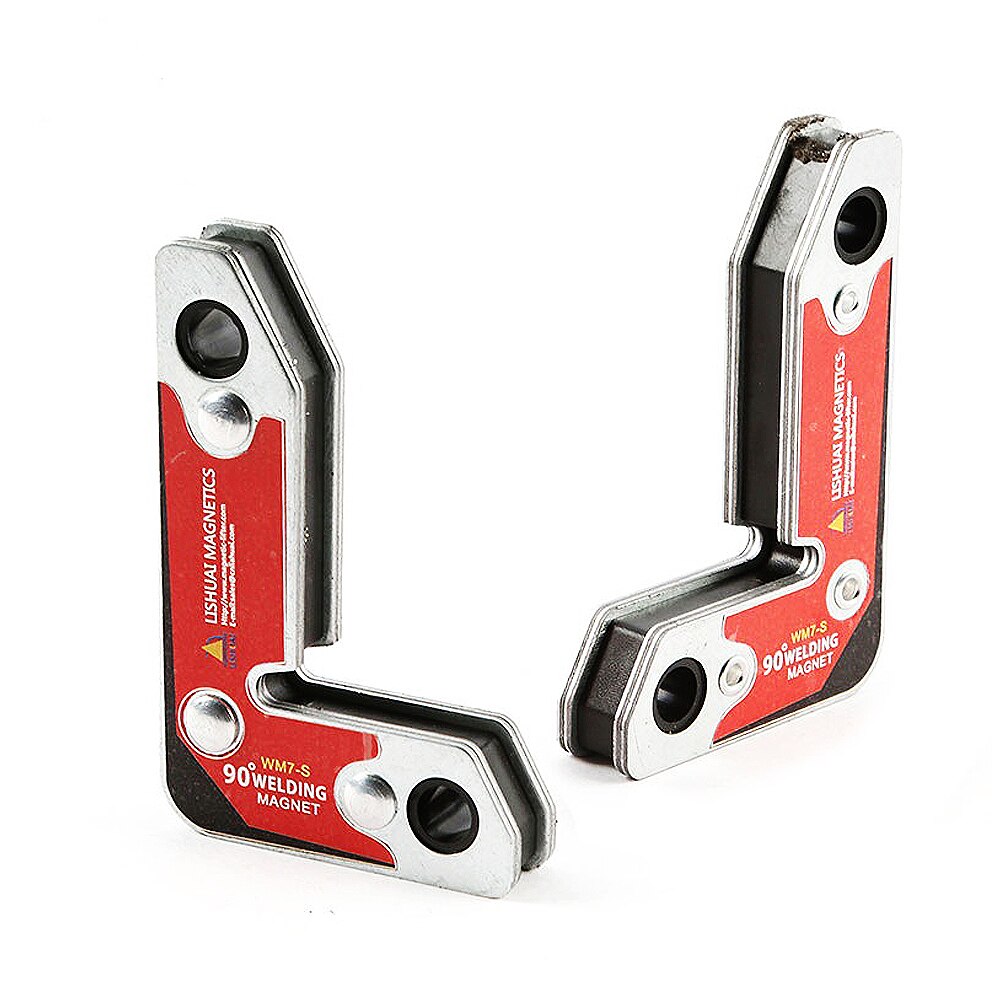 2 Stück WM7-S Magnetschweißen Halter - Innen/Außen Magnet Mit 30/60/90 Grad Winkeln, Neodym, Für Schweißer
