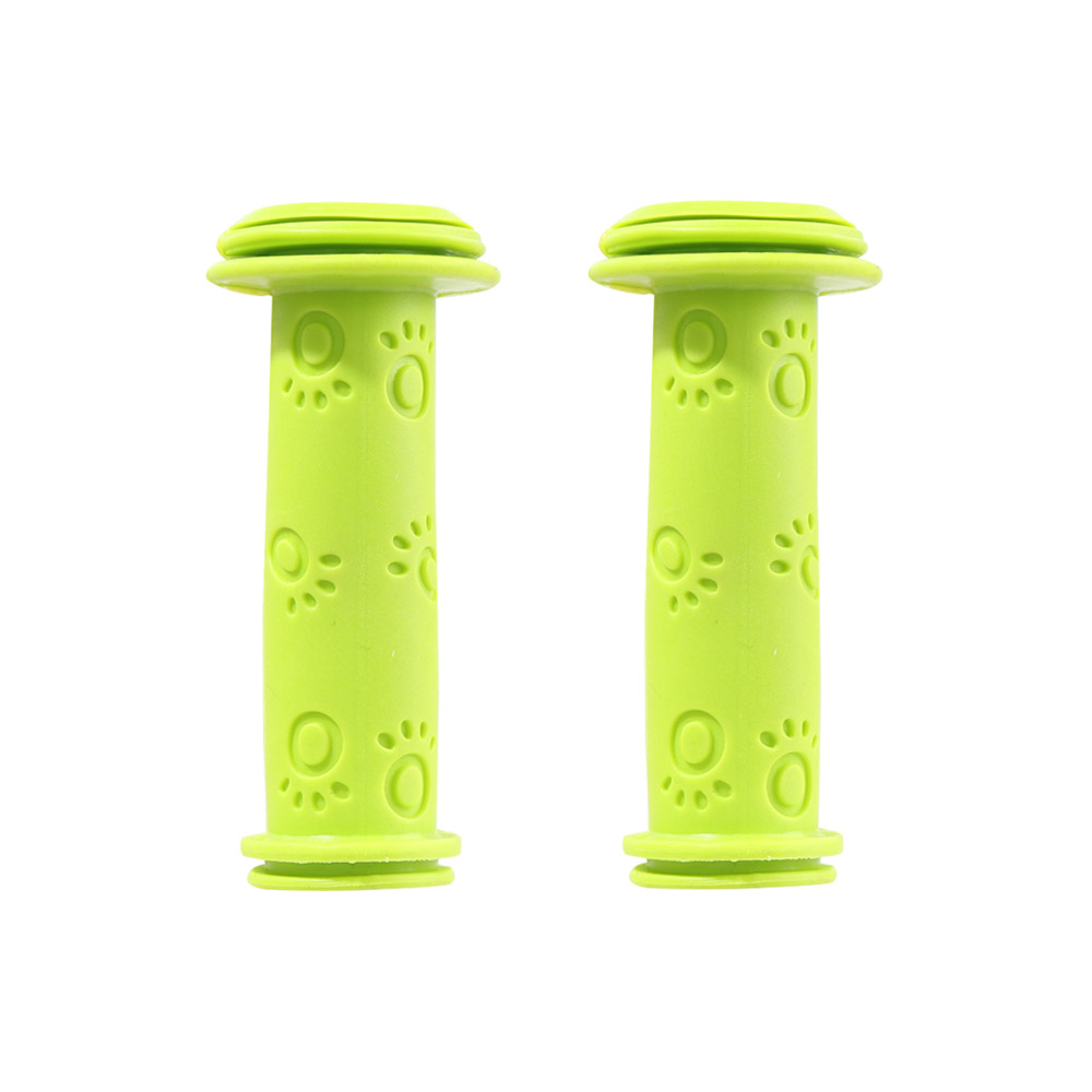 Rubber Grip Handle Bike Handlebar Grips Cover Anti-skid Bicycle Tricycle Skateboard Scooter For Child Kids Universal Scooter: WHITE