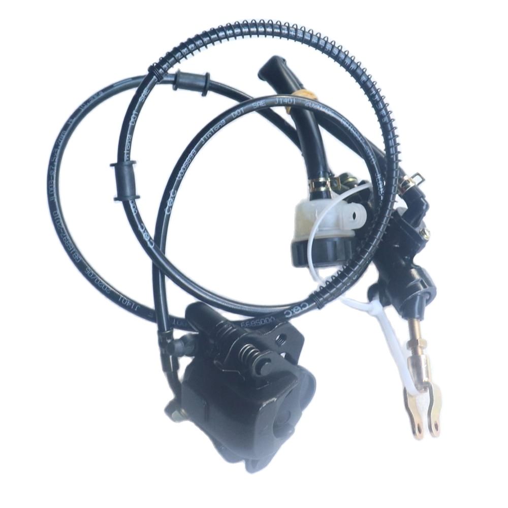 Motorcycle parts Hydraulic Rear Brake Calipers Pad Assembly System for Go kart part 150cc 250cc ATV Quad Dirt Bike Dune Buggy