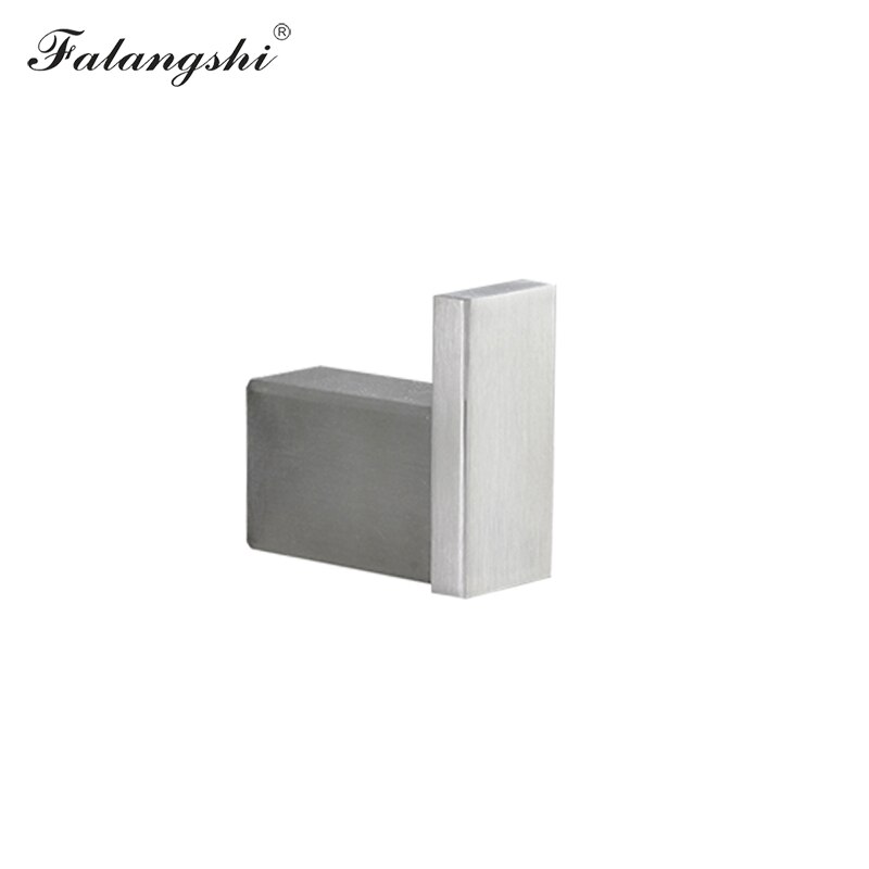 Brushed Bathroom Hardware Set 304 Stainless Steel Robe Hook Paper Holder Towel Bar Wall Mounted Bathroom Accessories WB8852: Hooks