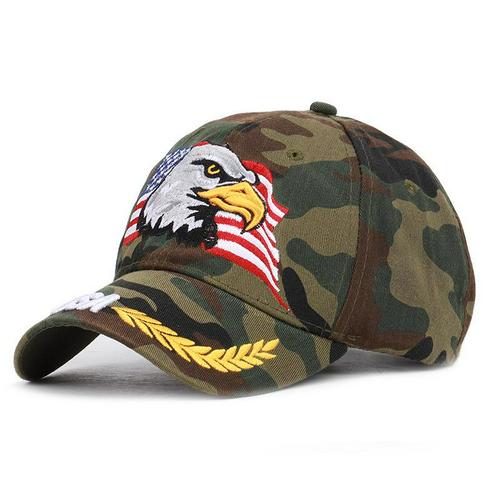 ajustable 1 Uds gorra deportiva para exterior Unisex bandera de EE. UU. Gorra de béisbol patrón de águila Casual sol Golf gorra de camionero perfecto: 4