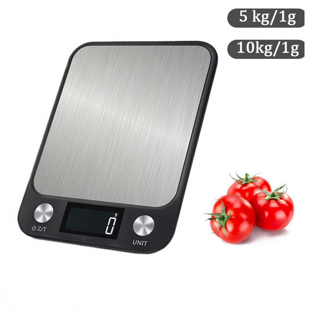 Household Food Scale Stainless Steel Electronic Kitchen LCD Back-lit Display Kitchen Baking Scale