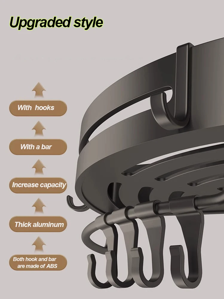 Klebstoff Bad Shampoo Halter Dusche Caddie Regale Lager Organizer Nein Bohren Regal Ecke Handtuch Halter Regale Pro Bad