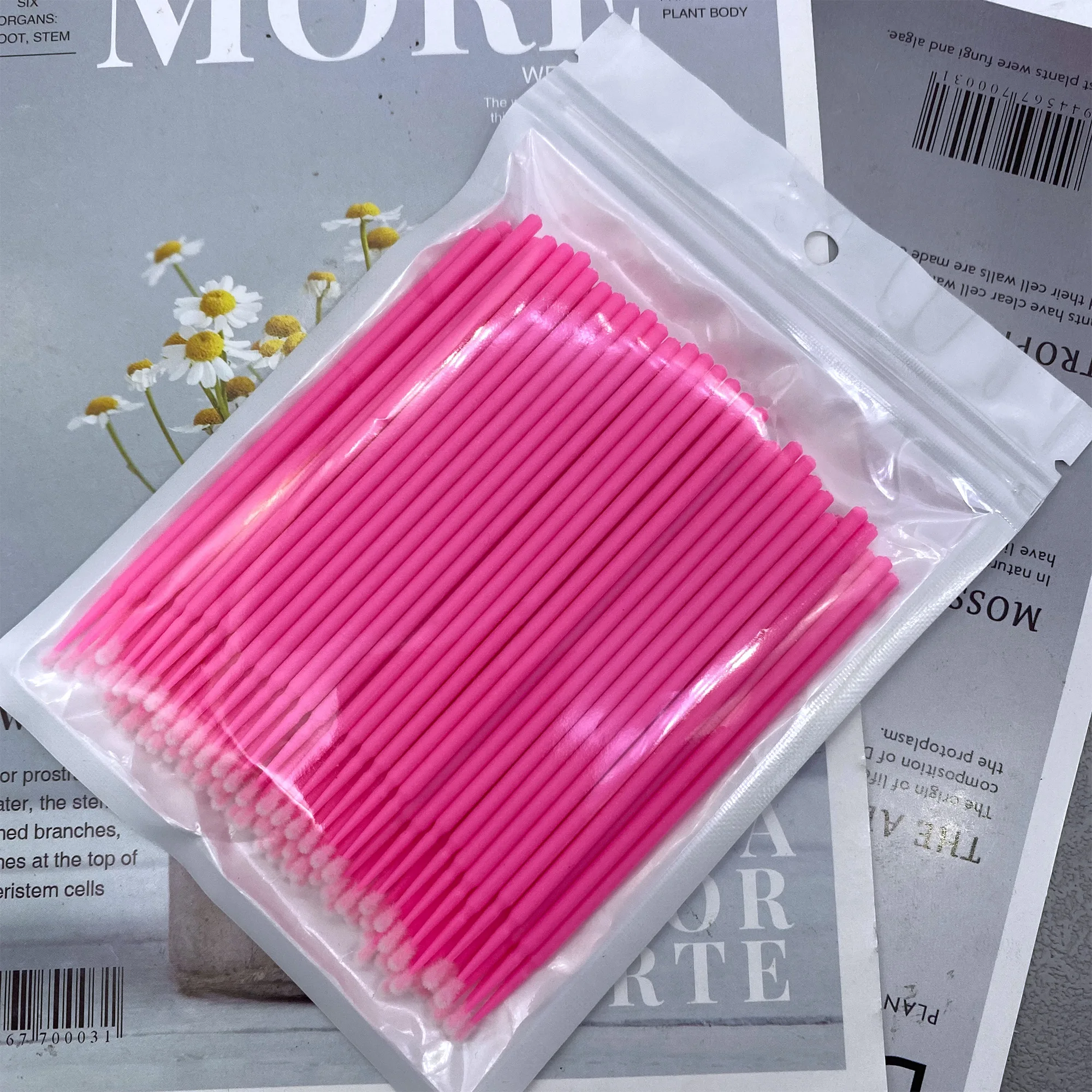 300/500 pièces Micro brosse jetable cils enlevant écouvillon Microbrosse Mascara baguettes applicateur Extension de cils pinceaux de maquillage outils