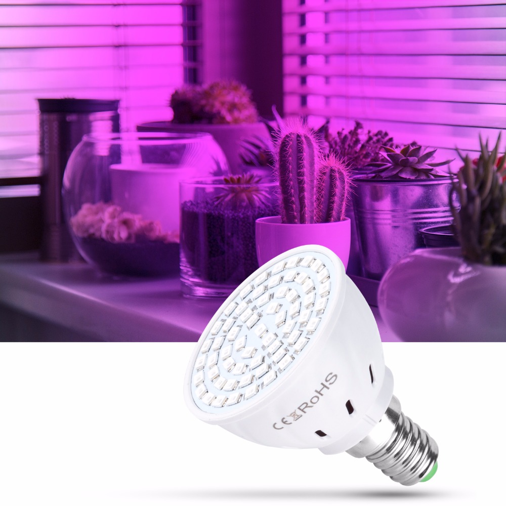 Ac220v e27 phyto lamper  e14 ledet fitolampy  gu10 lampe til planter  b22 fullspektre frøplante pære  MR16 ledet vekst lys uv  ir 4w 6w 8w