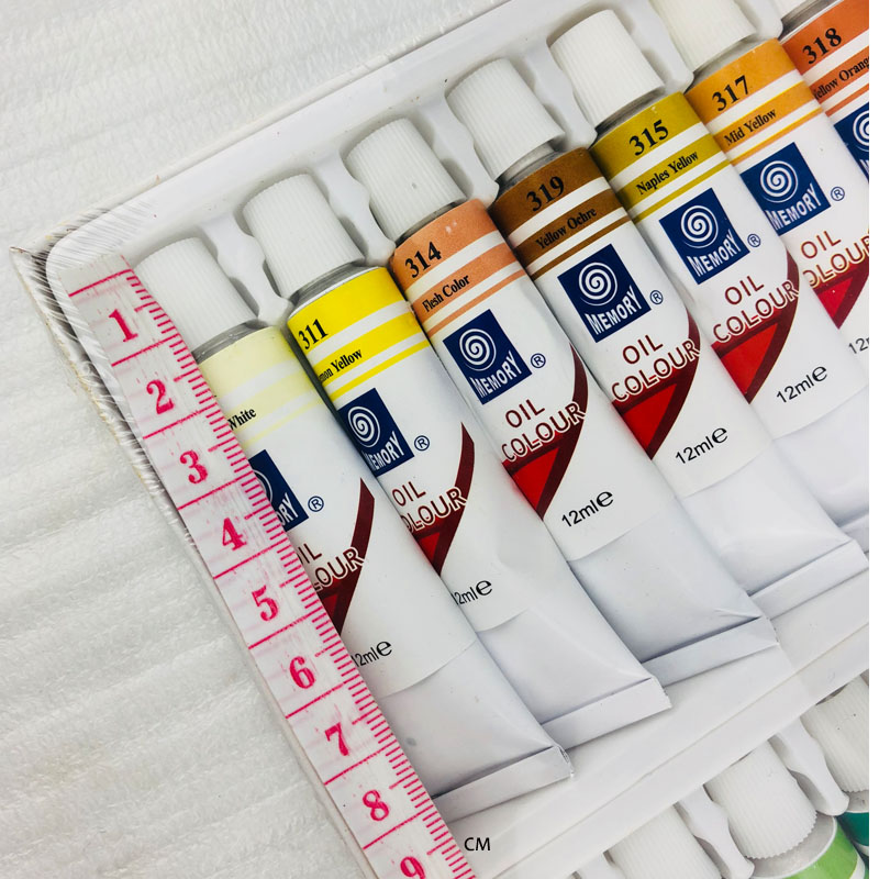Ensembles de peinture à l'huile professionnelle pour enfants, 24 couleurs, Tube de 12ML, outils de dessin, peinture acrylique, fournitures d'art