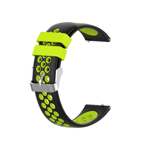 Silikone åndbar urrem til garmin vivoactive 4 4s smart ur armbånd 18mm 22mm armbånd udendørs sport correa: Farve f / 18mm vivoaktiv 4s