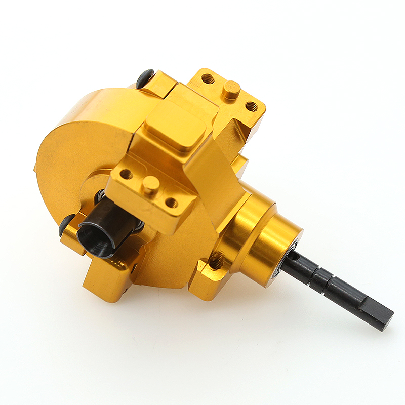 HSP Electric Car Gearbox Differential Gear Box Set 02024 02051 02030 03015 for 1/10 HSP 94111 94123 94106 94107 94108 94170: metal golden rear