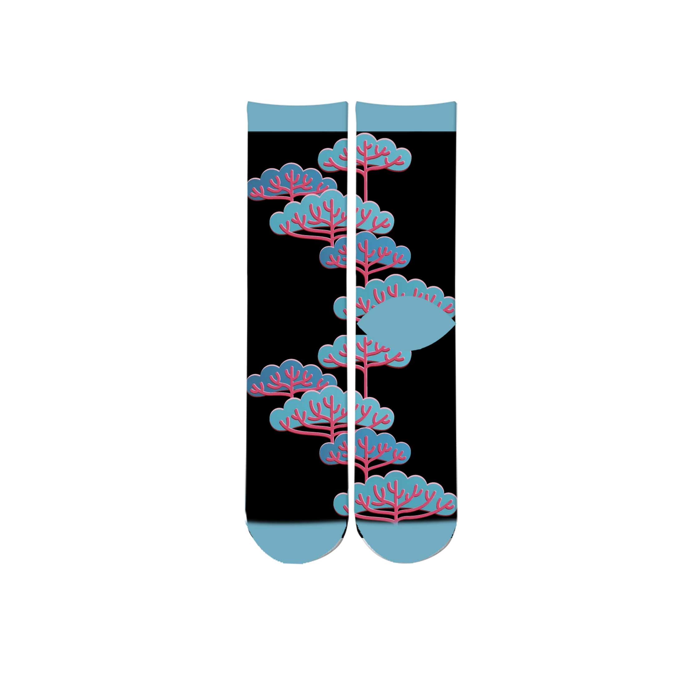 Calcetines largos con estampado en 3D de dragón chino para hombre, calcetín de tubo con estampado de grafiti, pintura, ukiyo-e, japonés: 3