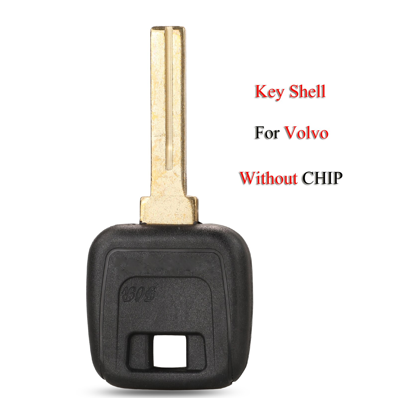 Kutery carcasa de llave a distancia de coche para Volvo S40 V40 850 960 C70 S70 D30 XC70 con ID48 Chip sin cortar hoja en blanco funda de repuesto: No Chip