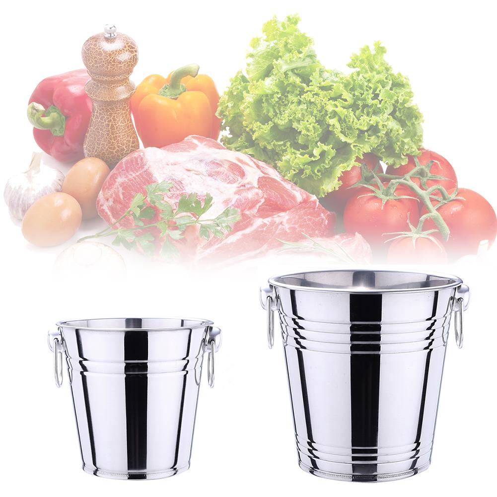 Cubo aislado para hielo de acero inoxidable Premium para champán, vino y cerveza. Bañeras y cubos de Metal para bebidas, para fiestas, bebidas