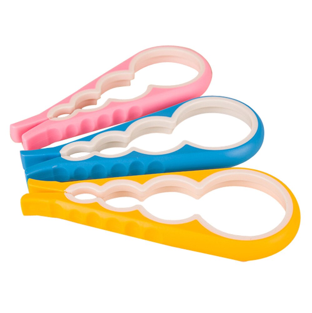 Jar Opener, Easy Grip Bottle Opener Off Lid Quick Opening Cooking Everyday Use for Weak Hands and Arthritic45#: Yellow 