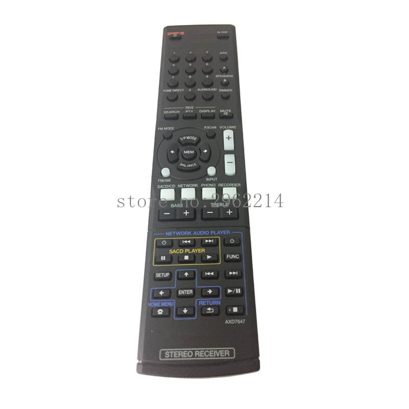 Originele Afstandsbediening AXD7647 Voor Pioneer Stereo Ontvanger Controller