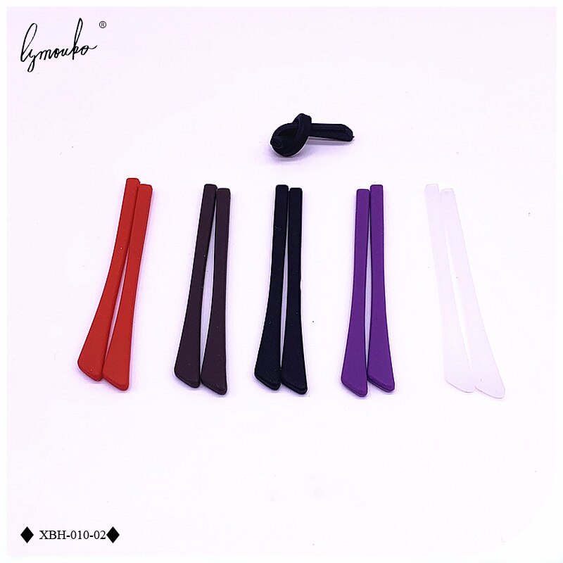 Lymouko-Conjunto de gafas de forma plana Multicolor, juego de cubierta para los pies, manga antideslizante, silicona suave, previene alergias, ganchos para las orejas