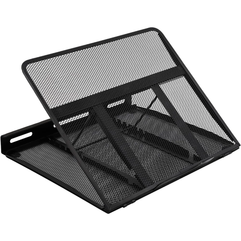 1 stks Metalen Laptop Houder Stand Verstelbaar Opvouwbaar Draagbaar voor Notebook Computer Tablet Beugel Antislip Koeling Macbook IPad