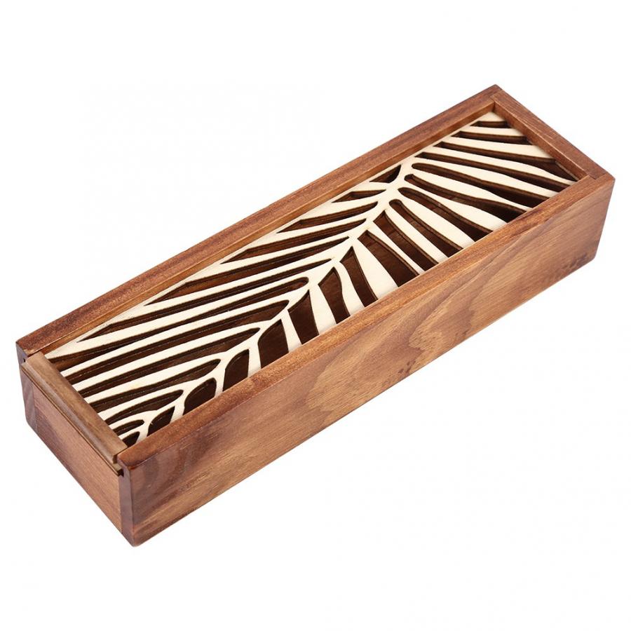 Wooden Storage Box Organizer Wooden Storage Box Rectangular Flip Solid Wood Box Handmade Craft Jewelry Case: B