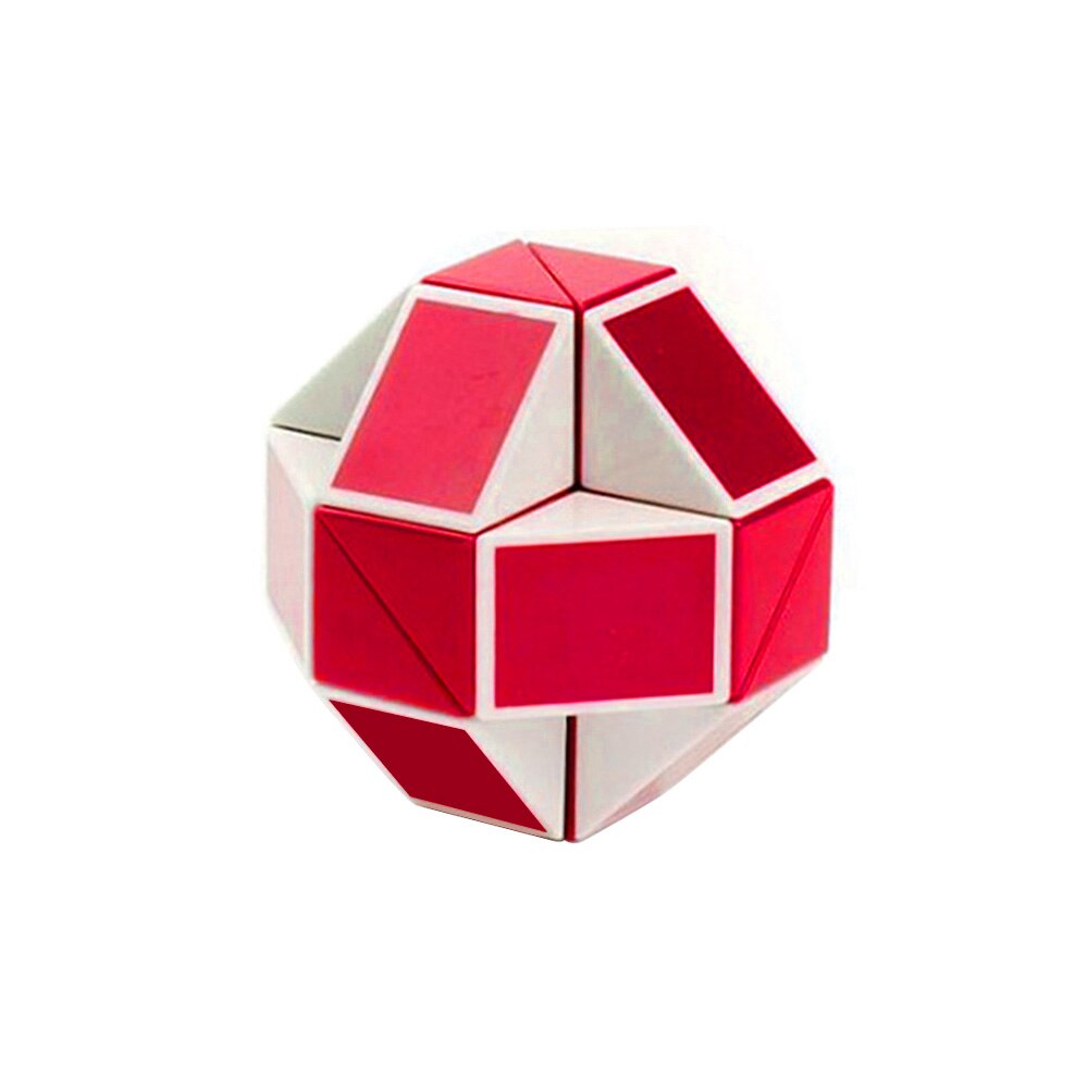 1pc mini Serpente Cubi di Velocità Strano a forma di Cubo Magico Di puzzle Righello intrecciare Educativi Giocattoli Divertenti per I Bambini di Trasporto trasporto libero: rosso