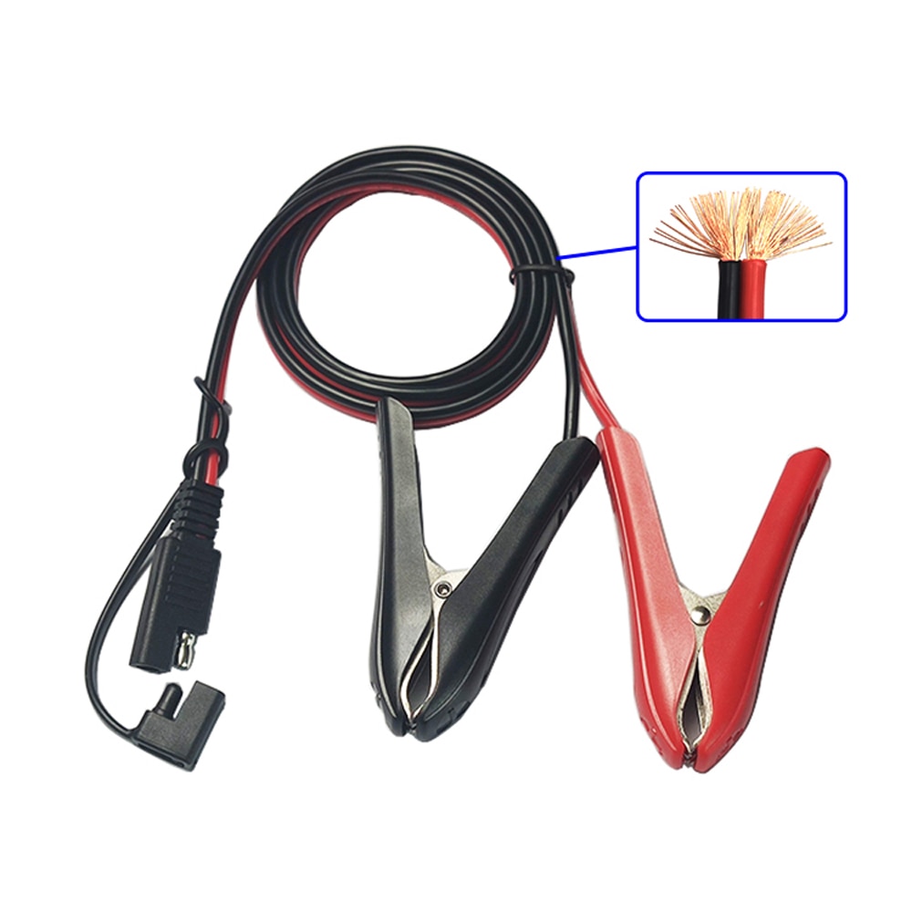 JKM Pince crocodile 85MM au câble de connexion de câblage de batterie SAE pour la moto de puissance Mobile de voiture de Charge