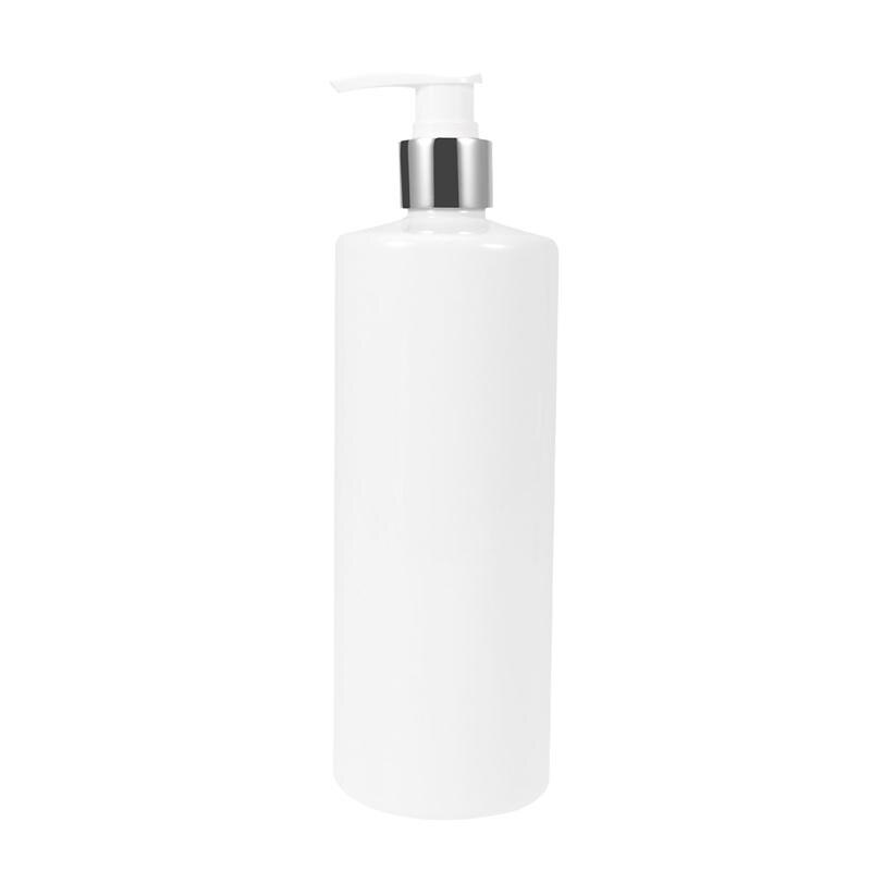 1/2/3 Stuks 500Ml Lege Praktische Fles Shampoo Fles Transparante Eenvoudige Opslag Fles Voor Foam Emulsie hoofd Wassen: White 1pc