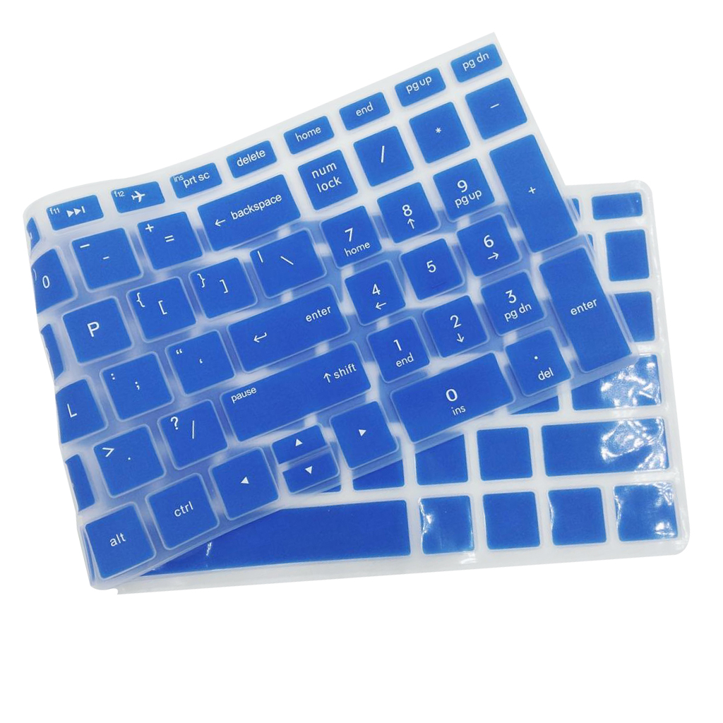 Waterproof Laptop Keyboard protective Film Silicone Notebook Keyboard Skin Cover Dustproof for HP 15.6''BF Laptop: Blue