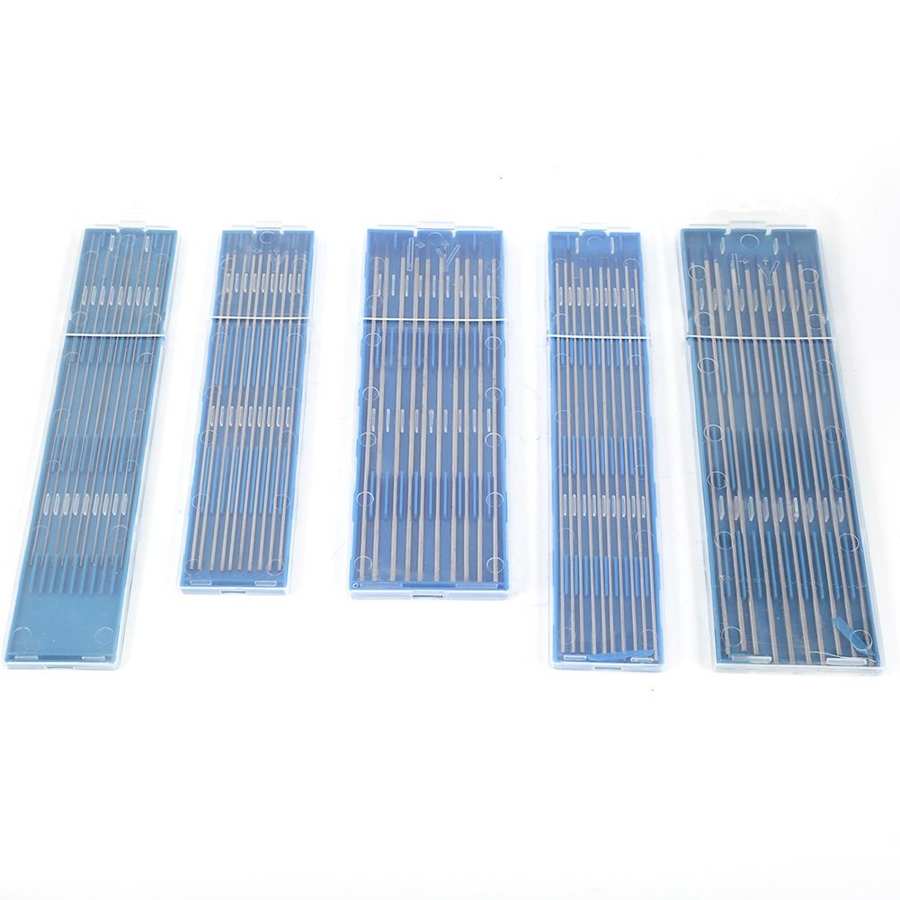 10 pièces/boîte 1.0/1.6/2.4mm électrodes de soudage tiges lanthane tungstène électrodes basse température Tig baguettes à souder ensemble