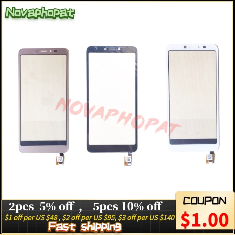 Novaphopat capteur noir pour BQ 5518G jean écran tactile numériseur écran tactile panneau en verre + suivi