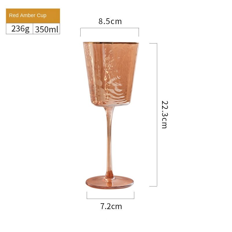 Large Capacity Crystal Glass Cup Small Wine Glass Champagne Cup European-style Tall Transparent Wine Glass Cup LD548: color9