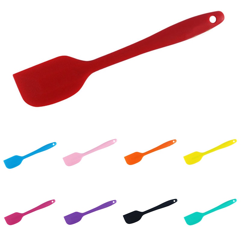 Classic Multicolor Food Grade Non Stick Butter Silicone Spatula Set Cookie Pastry Scraper Cake Baking Spatula Silicone Spatula