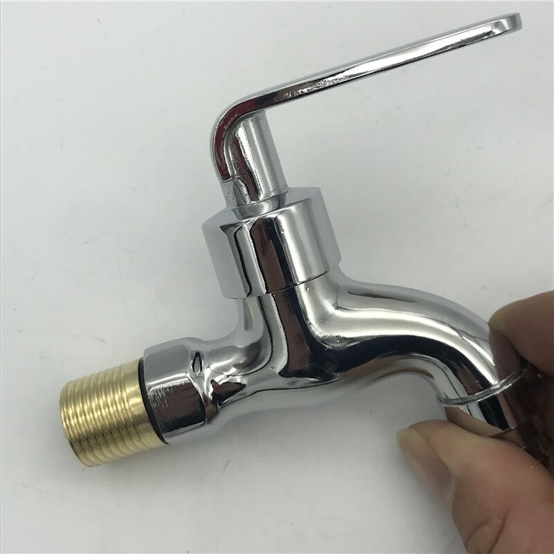Wall Mount Washing Machine Faucet Zinc Alloy Chrome Laundry Bathroom Bibcock Garden Faucet Washing Machine Tap Balcony Water Tap