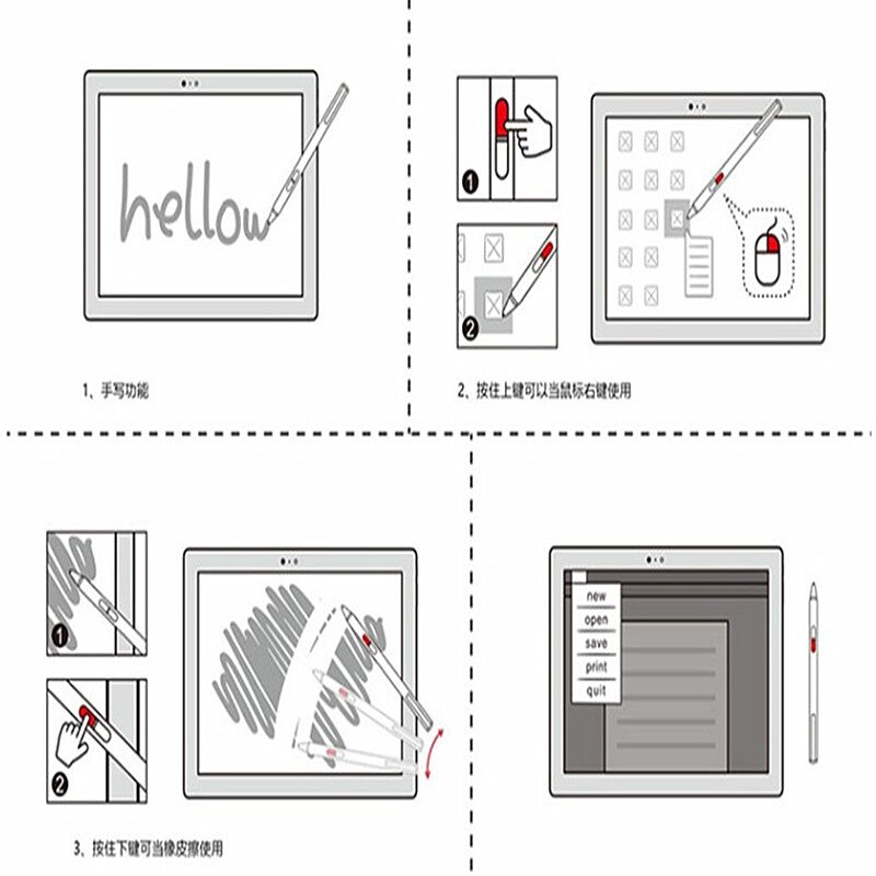 Original M-Pen Active capacitive Touch Pen for Huawei MediaPad M2 10.0 A01W A01L M5 Pro FOR LENOVO MIIX700 Active Stylus Pen