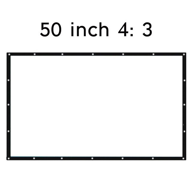 Movie Curtain Projection Screen Movie Cloth Practical Durable Portable Polyester Moisture Proof Home Shade Sail Shelter: Style 2