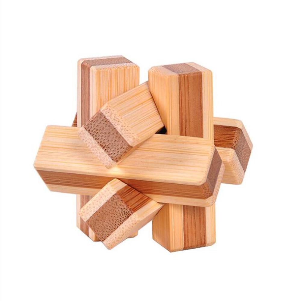 3D Jigsaw Puzzle giocattoli Di Legno Classico Cubo Genius Di Puzzle E il Cervello Occhiolini Puzzle Blocco Giocattolo Educativo Regalo Per I Bambini E Adulti: Small knot