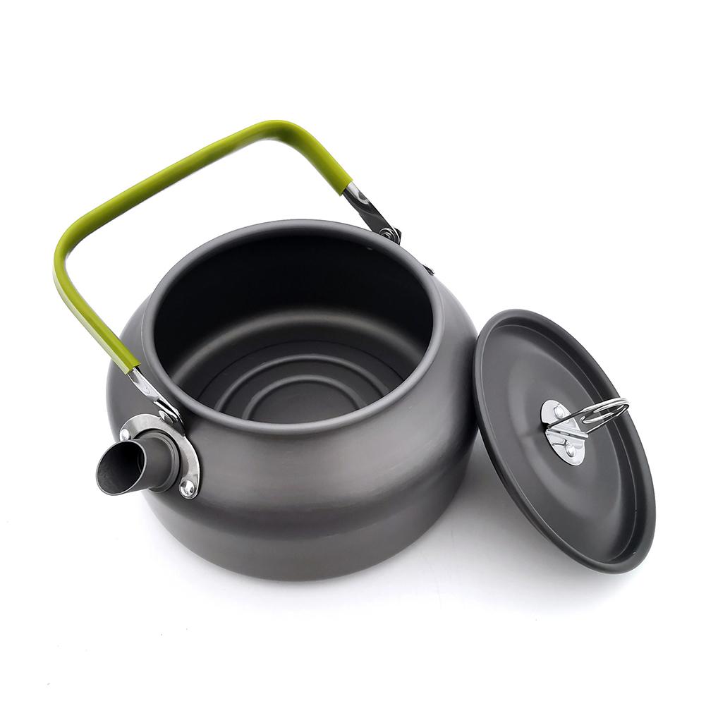 Draagbare Camping Kook Waterkoker Aluminium Outdoor Theepot Waterkoker Pot Koffie Pot Picknick Servies 0.8/1.1/1.2/1.6L