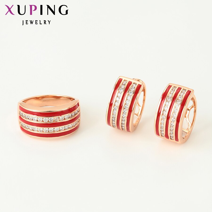 Xuping – ensemble de bijoux de pour femmes, Style, à la , de fiançailles, 65029