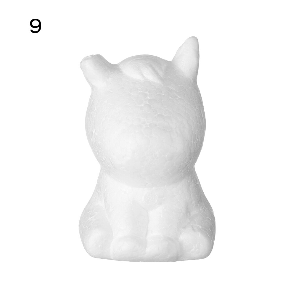 1pc witte schuimdiervormige modellen van piepschuim, kerstfeest, kinderspeelgoed, huisdecoratie, knutselen: 9